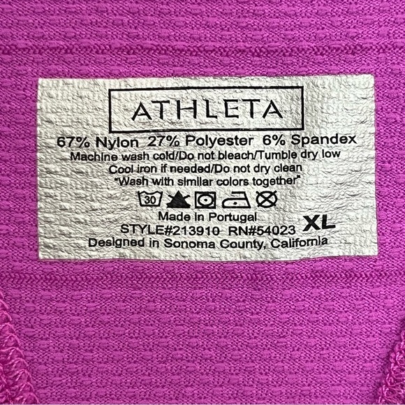 Athleta Fastest Track Stretch Tank Top Womens XL Purple Sleeveless Active Gym - Picture 3 of 9